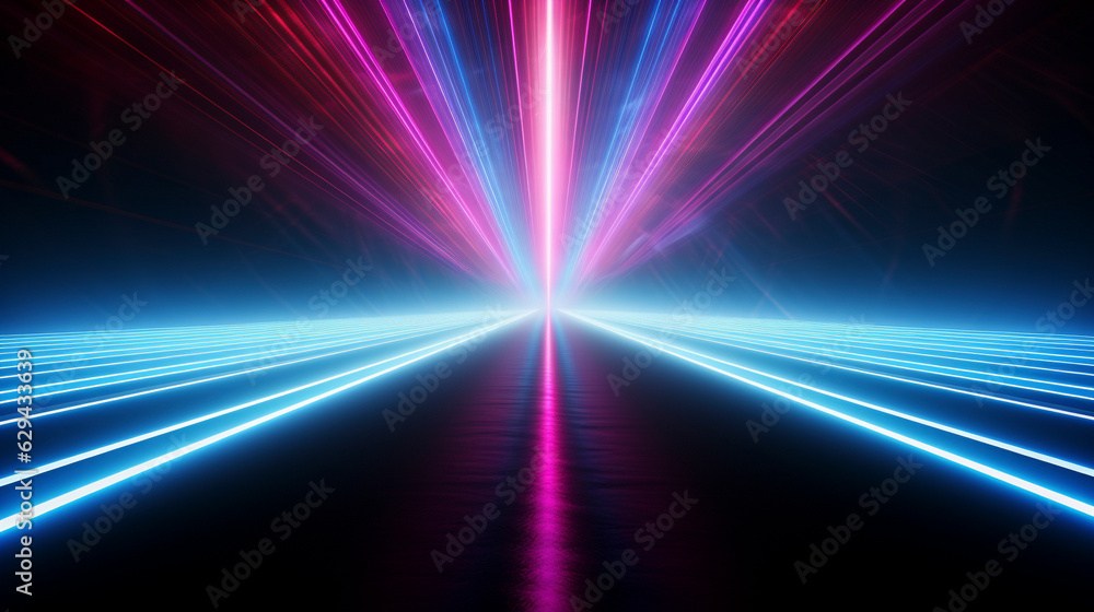 AI art Gradients lines of light neon colors 光の線 AI art Gradients lines of light neon colors 光の線