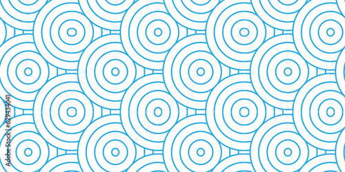Abstract blue waves Seamless pattern with circles fabric curl backdrop. Seamless overloping pattern with waves pattern with waves and blue geomatices retro background. 