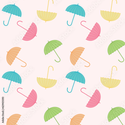 seamless pattern with umbrellas © Ольга Гончарова