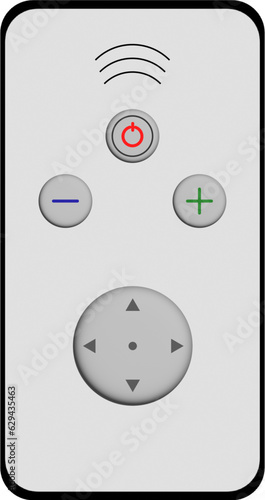 Remote wireless control 3d on a white background vector