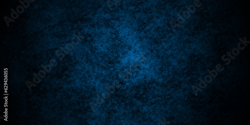 Dark Blue background with grunge backdrop texture, watercolor painted mottled blue background, colorful bright ink and watercolor textures on white paper background.