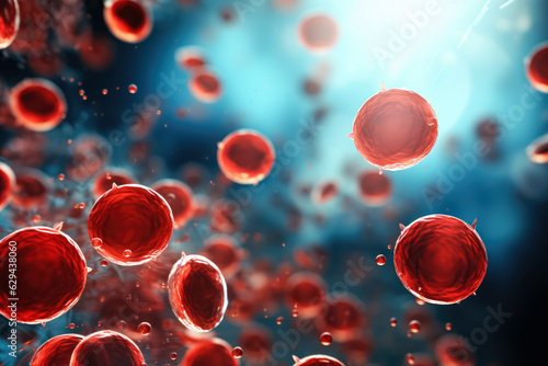 Blood cells background 