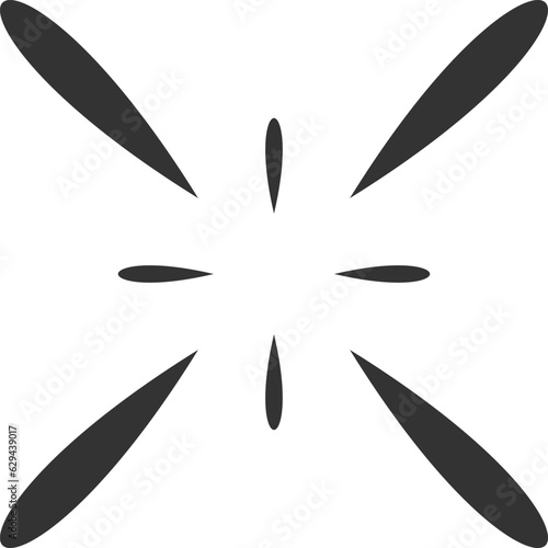 graphich element sharp sparkle icon