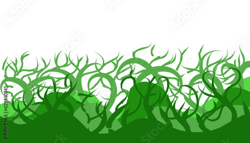 Wallpaper Mural Background illustration of a natural theme that contains green elements. Perfect for wallpapers, backgrounds, banners, magazine covers and others with nature and natural themes. Torontodigital.ca