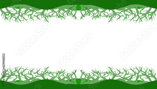 Background illustration of a natural theme that contains green elements. Perfect for wallpapers, backgrounds, banners, magazine covers and others with nature and natural themes.