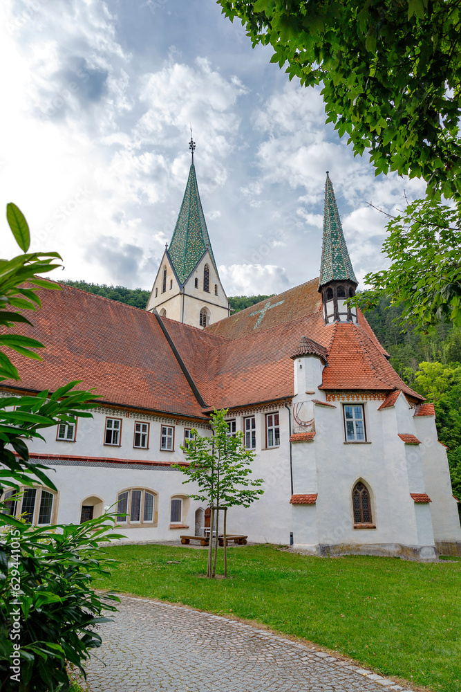 A part of Blaubeuren Abbey in the city of Blaubeuren, Germany