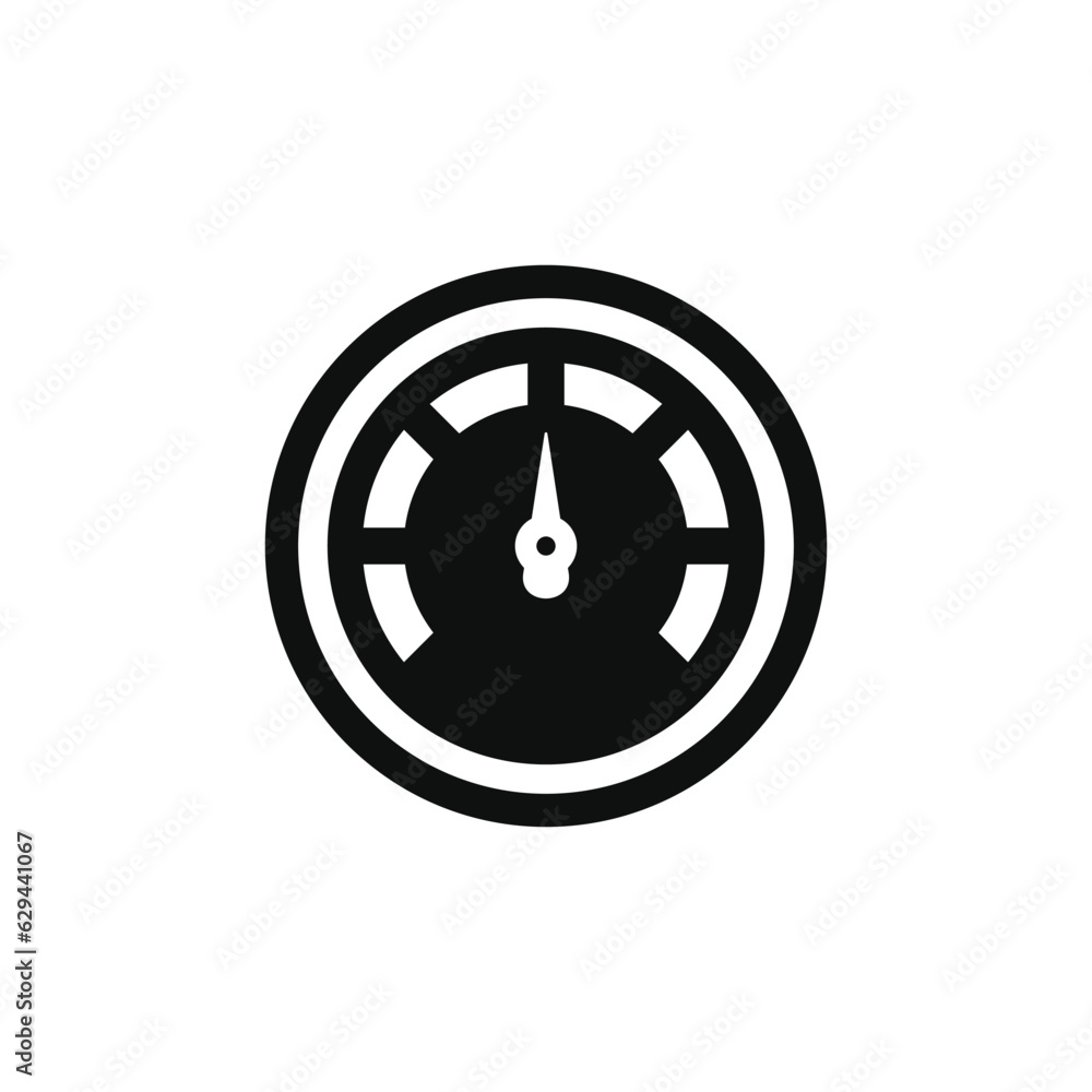 Speedometer icon isolated on white background Speedometer icon isolated on white background