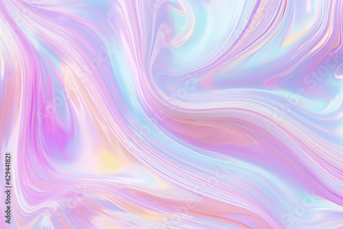 Wallpaper Mural Seamless trendy iridescent rainbow foil texture. Torontodigital.ca