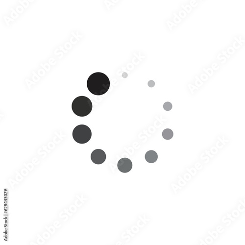 buffering icon vector