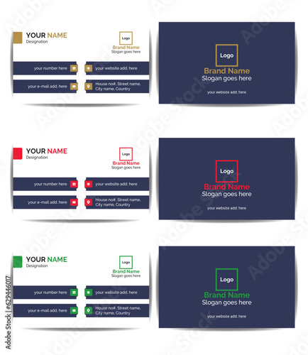 Modern & creative double sided business card/business card template, Clean & modern style corporate, office business card/visiting card