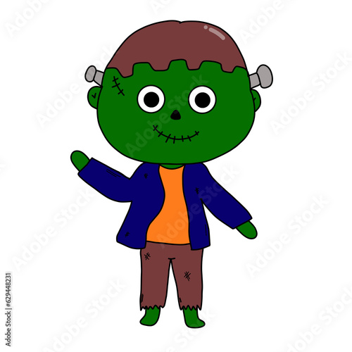 cartoon zombie Frankenstein 