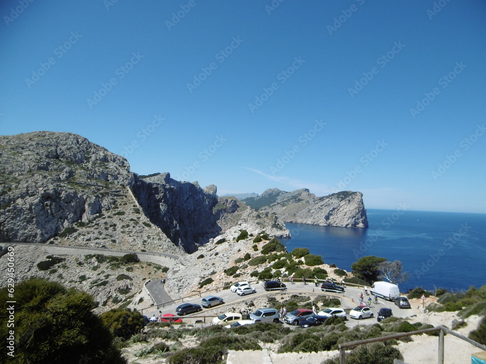 Cliffs with road Mallorca