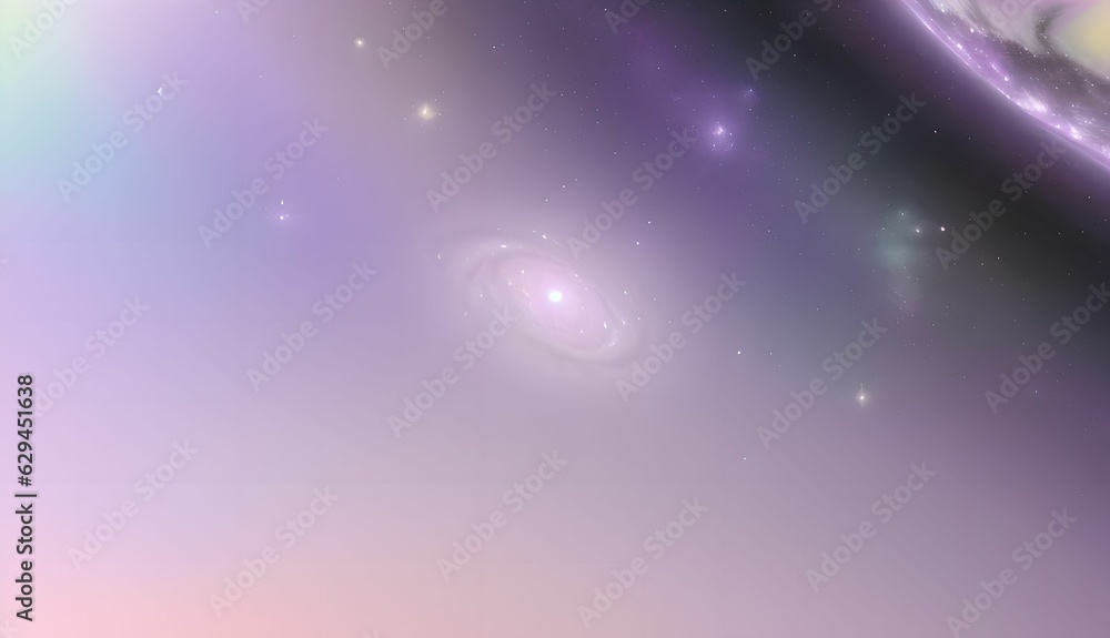 Purple universe, unknown beautiful planet, illustration design, dreamy atmosphere moonlight. a vector. a dreamy atmosphere.Generative AI