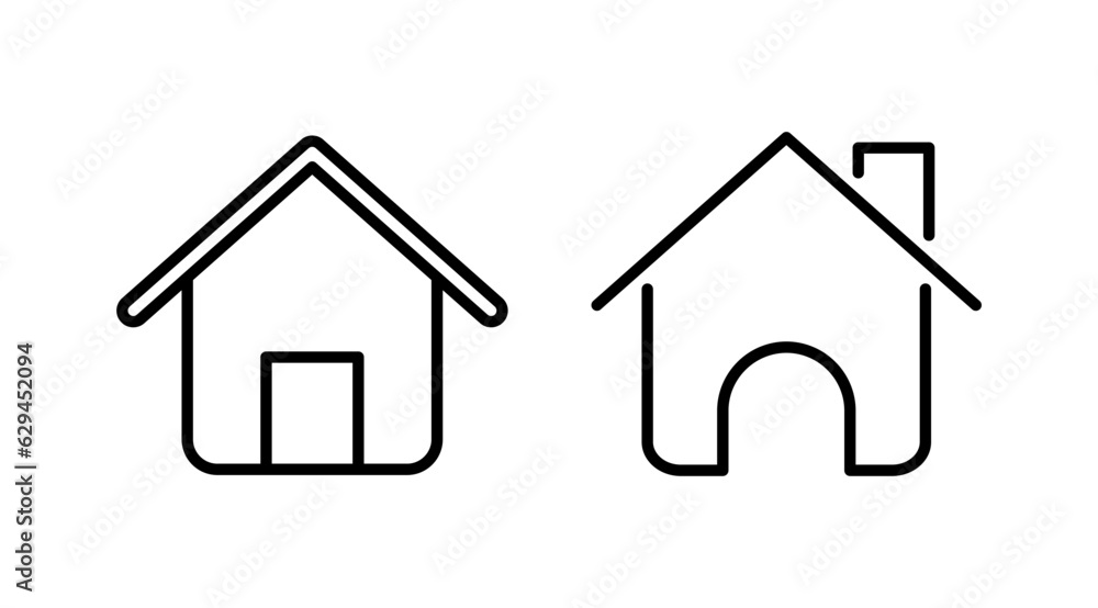 Home icon vector. House vector icon