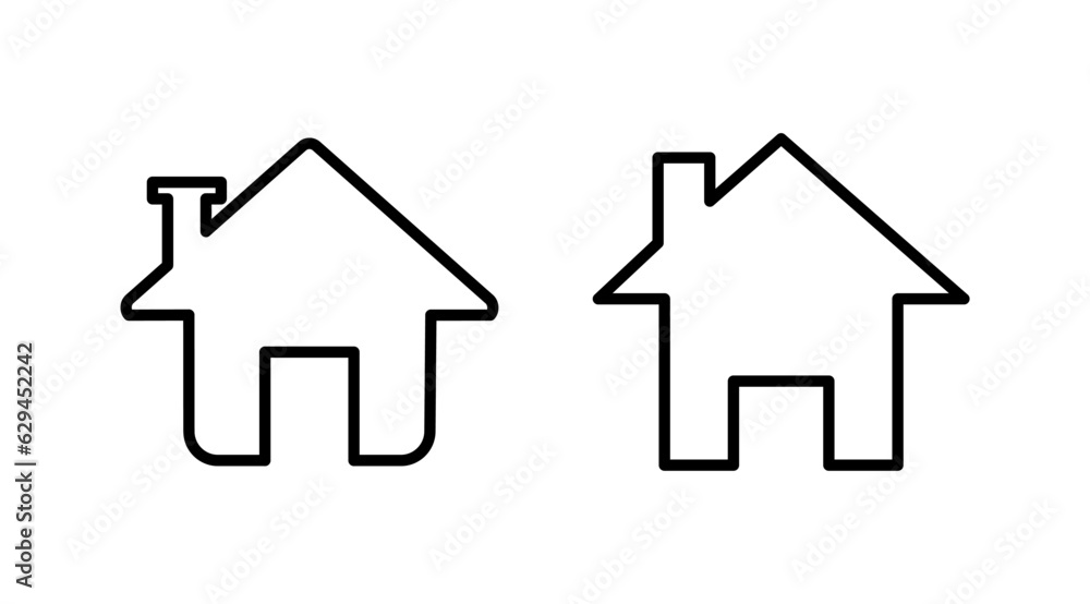Home icon vector. House vector icon Home icon vector. House vector icon