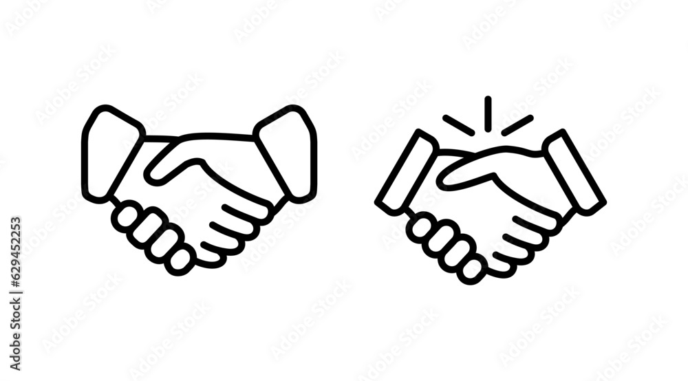 Hand shake icon vector. business handshake. contract agreement. partnership Hand shake icon vector. business handshake. contract agreement. partnership