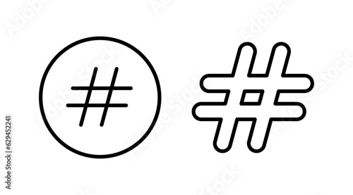 Hashtag icon vector. hashtag simbols