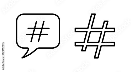 Hashtag icon vector. hashtag simbols