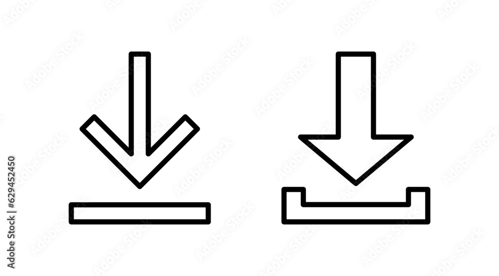 Download icon vector. Downloading vector icon Download icon vector. Downloading vector icon
