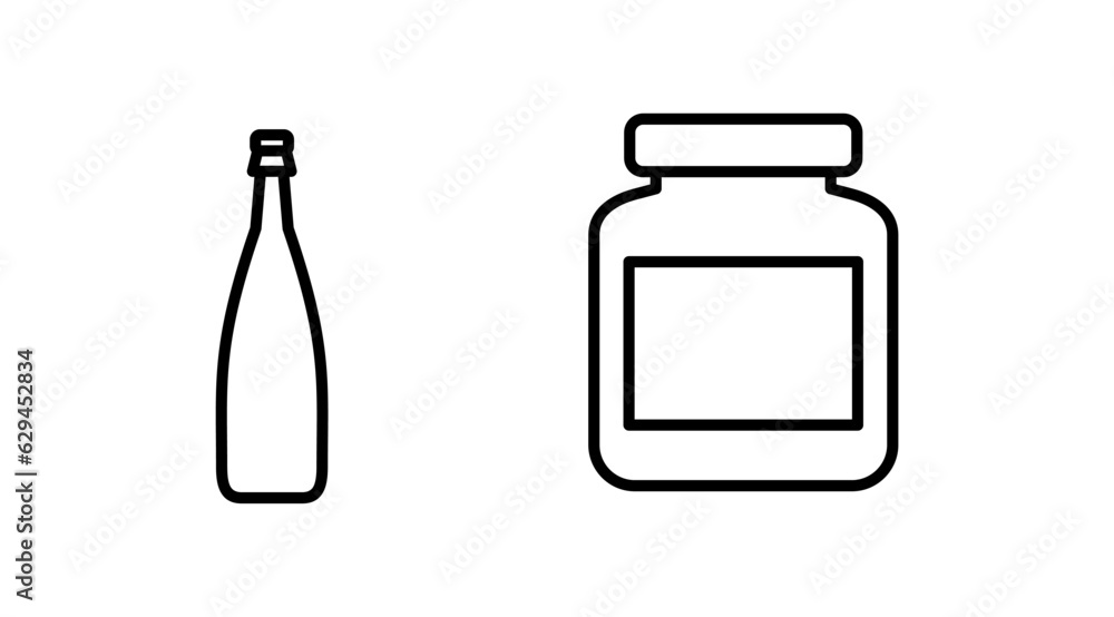 bottle icon vector. bottle icon in trendy flat design bottle icon vector. bottle icon in trendy flat design