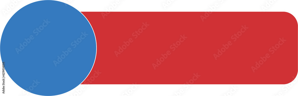 Digital png illustration of blue circle and red shape with copy space on transparent background Digital png illustration of blue circle and red shape with copy space on transparent background