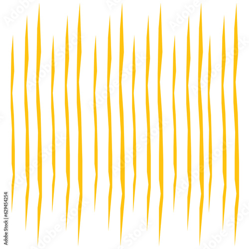 Digital png illustration of orange vertical lines on transparent background