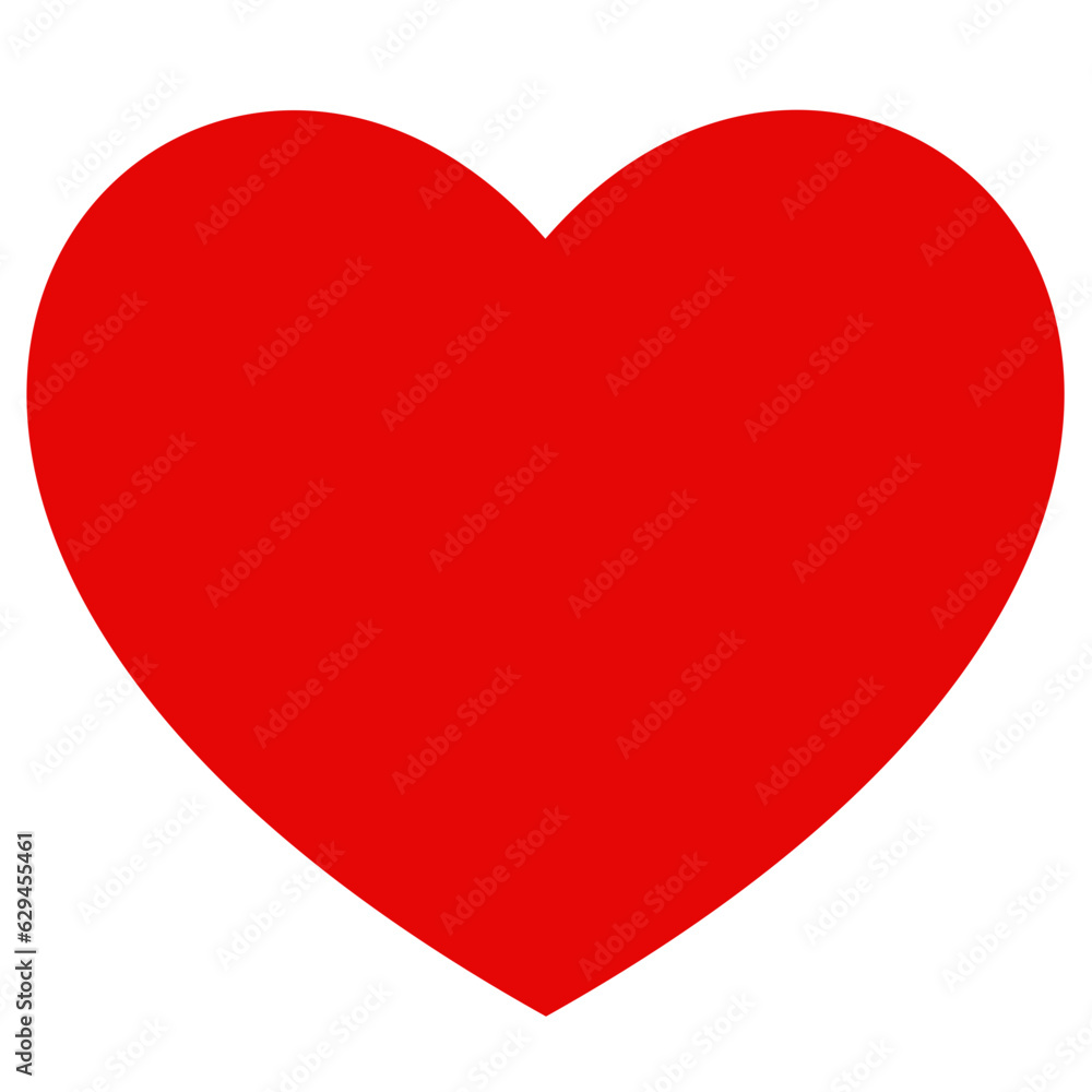 Love shape isolated on white background. Valentine sign symbol. Love icon.
