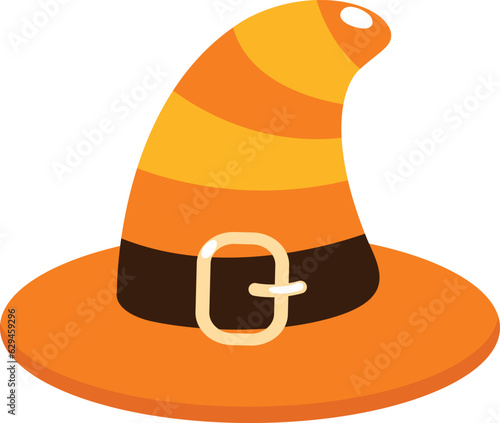 illustration witch hat symbol vector