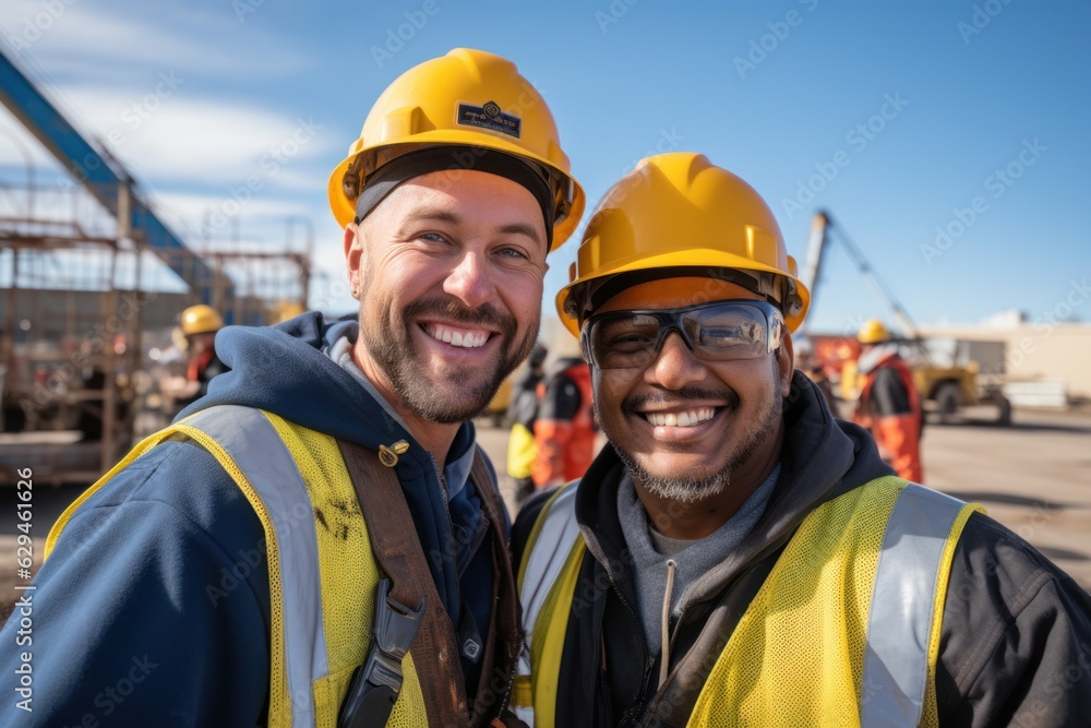 Builder team working at the construction site, labor day, and workers' importance team construction worker Builder team working at the construction site, labor day, and workers' importance team construction worker