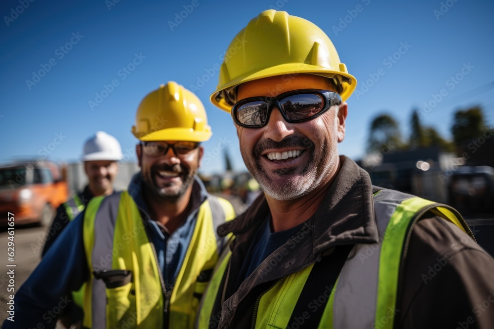 Builder team working at the construction site, labor day, and workers' importance team construction worker Builder team working at the construction site, labor day, and workers' importance team construction worker