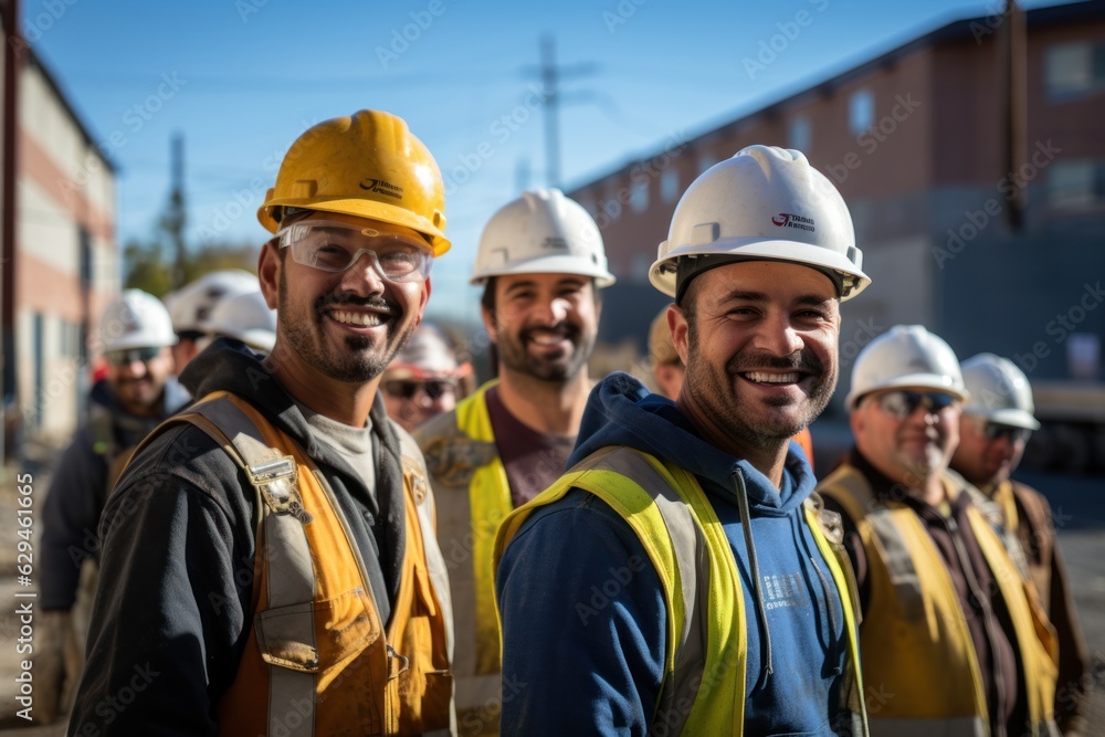 Builder team working at the construction site, labor day, and workers' importance team construction worker Builder team working at the construction site, labor day, and workers' importance team construction worker