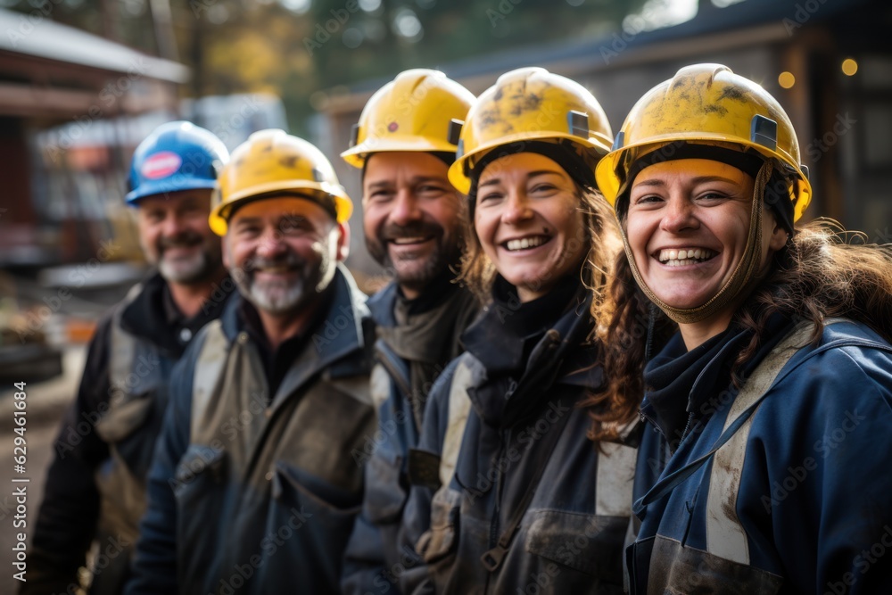 Builder team working at the construction site, labor day, and workers' importance team construction worker Builder team working at the construction site, labor day, and workers' importance team construction worker