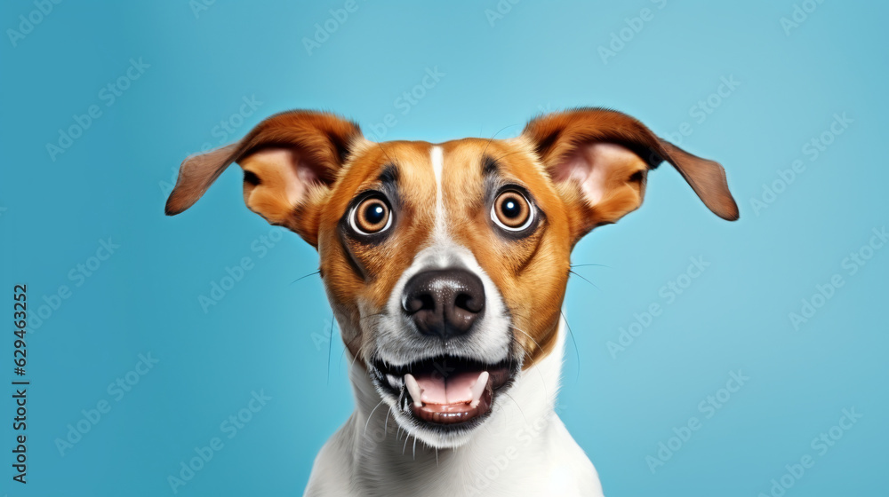 Dog - funny and excited on blue background
Generative AI Dog - funny and excited on blue background
Generative AI