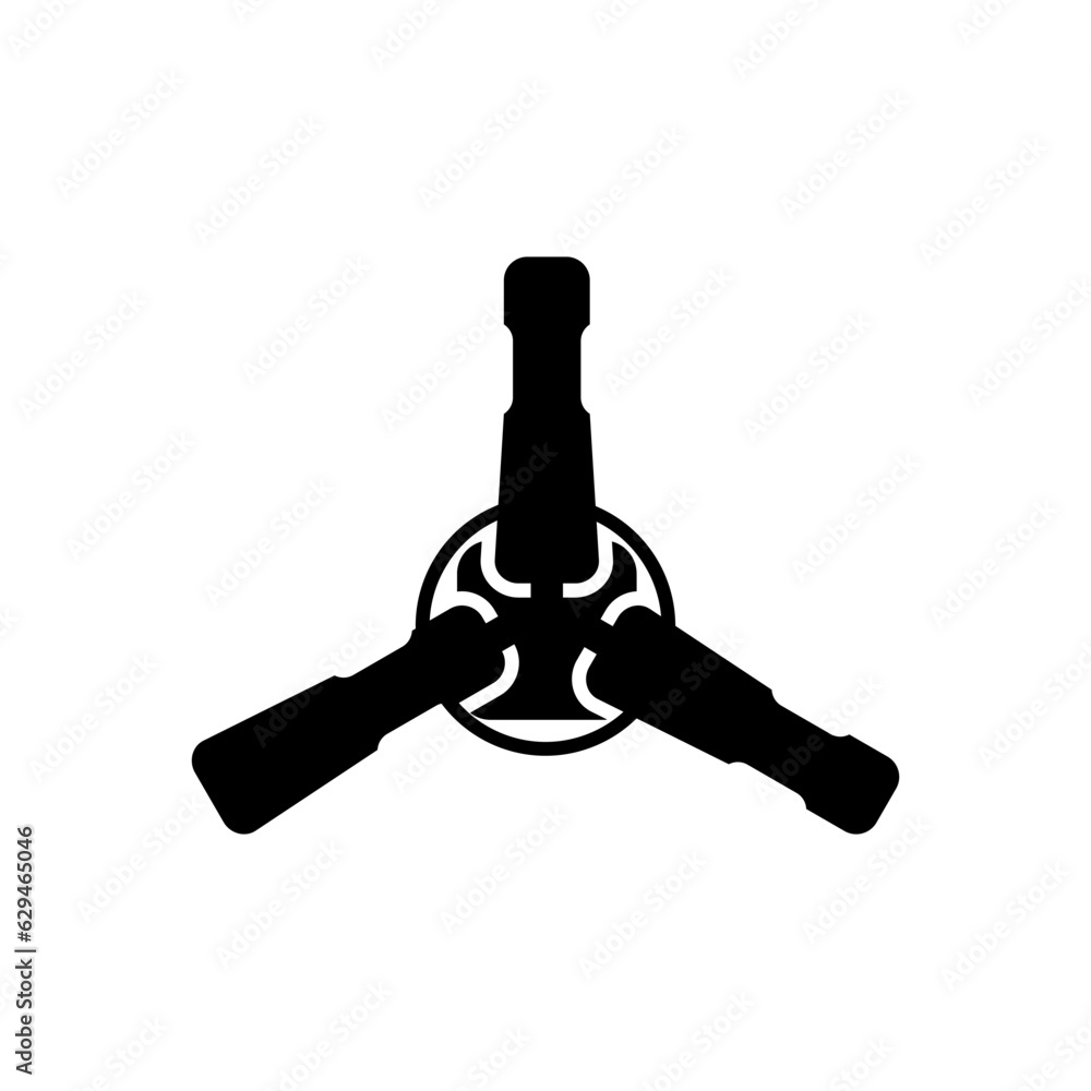 Ceiling Fan in black fill silhouette icon vector illustration. Editable and stylish graphics resources for many purposes. Ceiling Fan in black fill silhouette icon vector illustration. Editable and stylish graphics resources for many purposes.