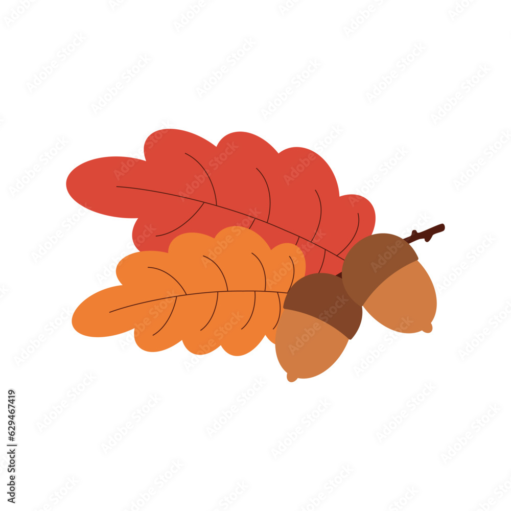 Acorn. Hello autumn. Autumn season element, icon. Acorn. Hello autumn. Autumn season element, icon.