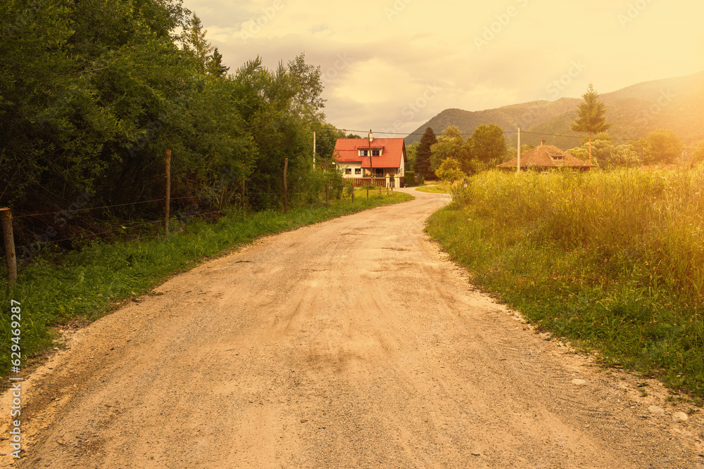Pathway in beautiful natural landscape.High quality photo Pathway in beautiful natural landscape.High quality photo