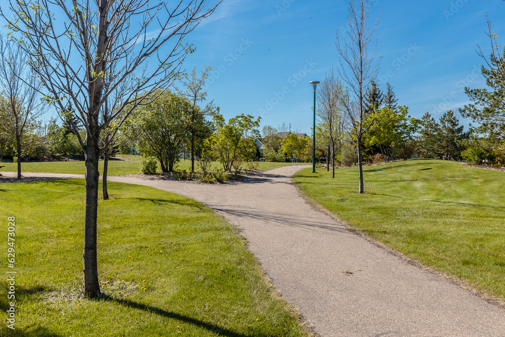 Heritage Green Park in the city of Saskatoon, Canada