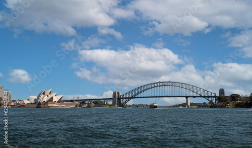 Skyline, bridge and Opera House city of Sydney Australia.  © A