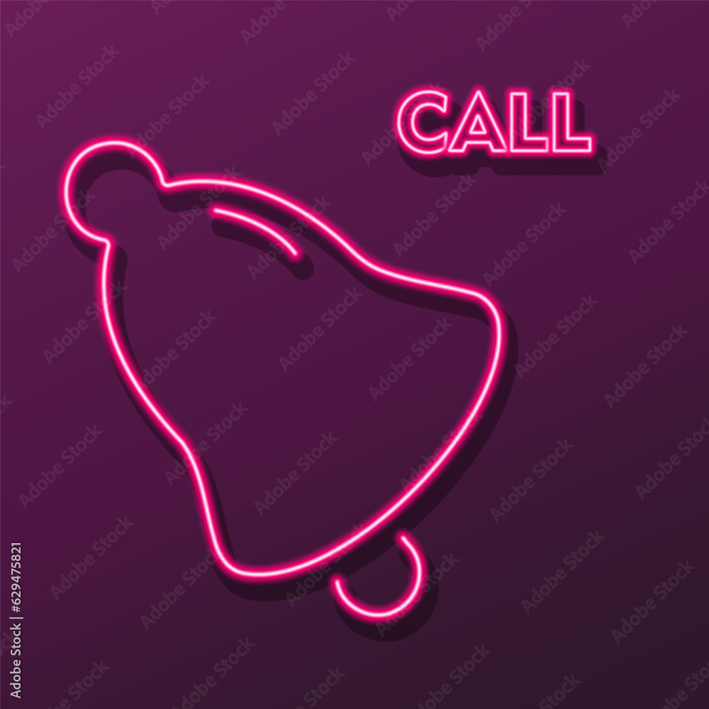 bell neon sign, modern glowing banner design, colorful modern design trend on black background. Vector illustration. bell neon sign, modern glowing banner design, colorful modern design trend on black background. Vector illustration.