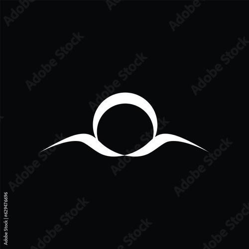 Eagle bird icon. Vector heraldic emblem of powerful wild falcon with stretching clutches. Symbol of eagle hawk predator for sport team mascot shield, company badge, guard service, hunting club label