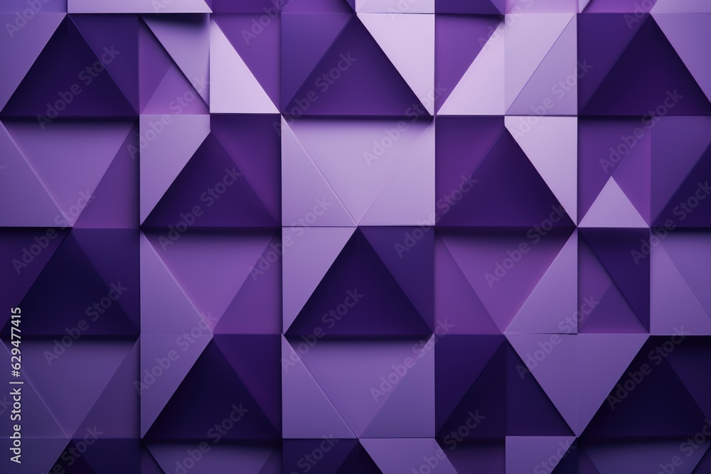 Obraz premium an abstract purple colored background with triangular shapes, yellow, purple. Generative Ai