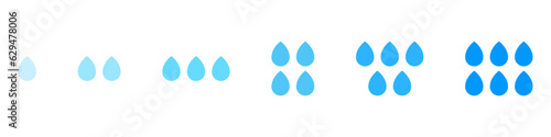 Humidity meter. Humidity levels icon