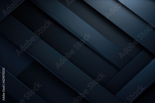 dark blue background with geometric shapes on it, in the style of multilayered texture, dark gray and light black, subtle gradients, Generative Ai