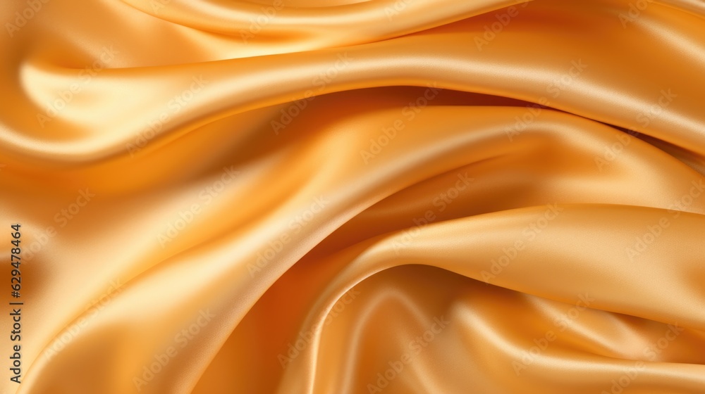 golden silk background. Generative Ai golden silk background. Generative Ai