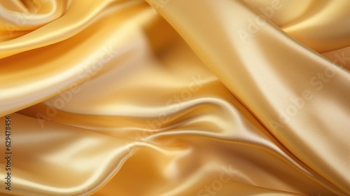 golden silk background. Generative Ai
