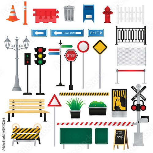 Street environment objects