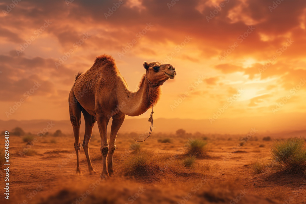 Camel, Wildlife Photography, Generative AI Camel, Wildlife Photography, Generative AI