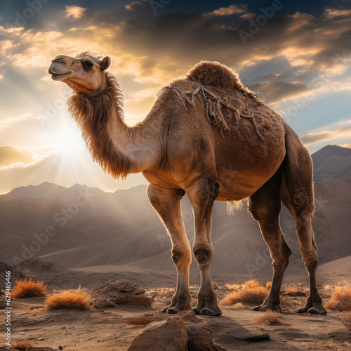 Camel, Wildlife Photography, Generative AI © Vig