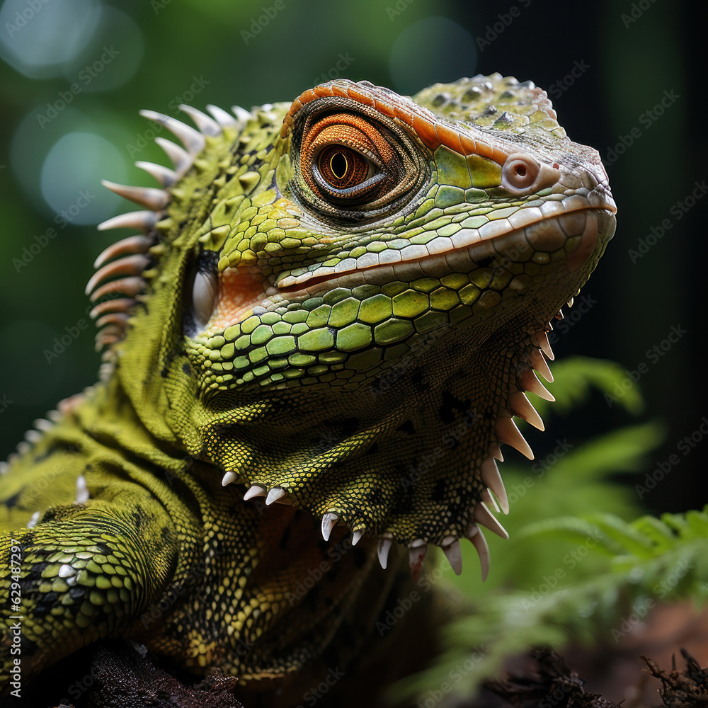Obraz premium Lizard, Wildlife Photography, Generative AI