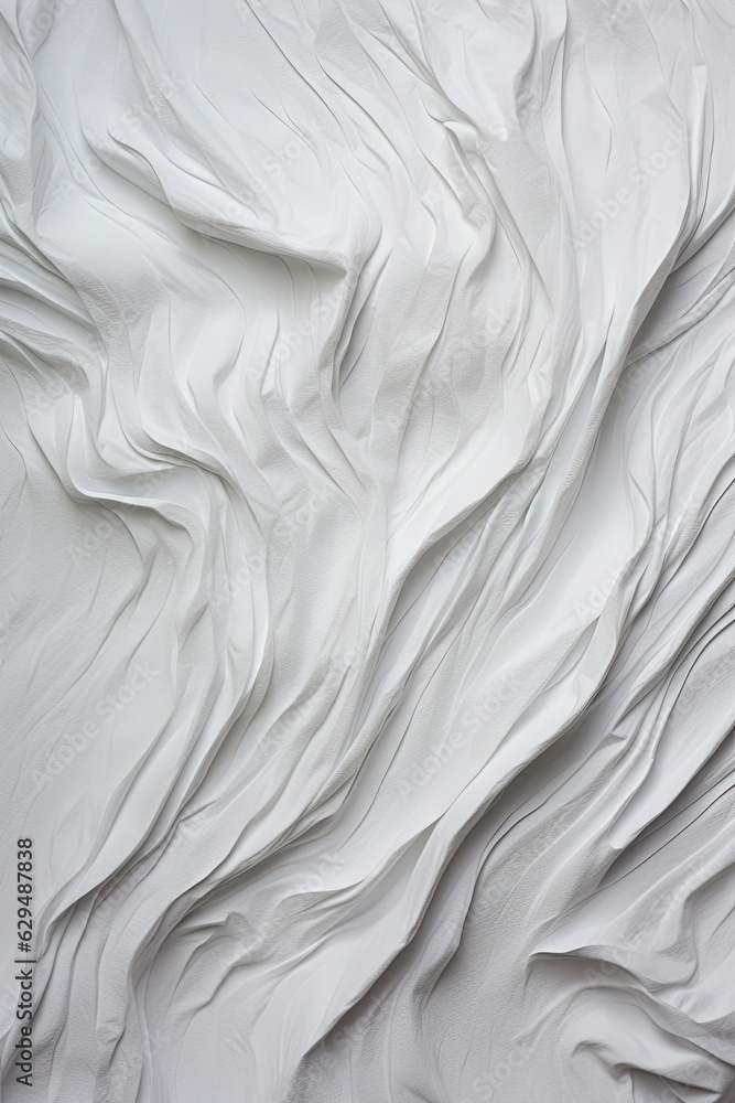 Obraz premium white crinkled paper texture background